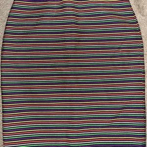 Talbots A-Line rainbow skirt